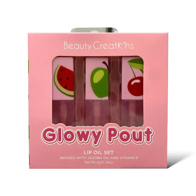 Set de 3 Lips Oil Glowy Pout - Beauty Creations